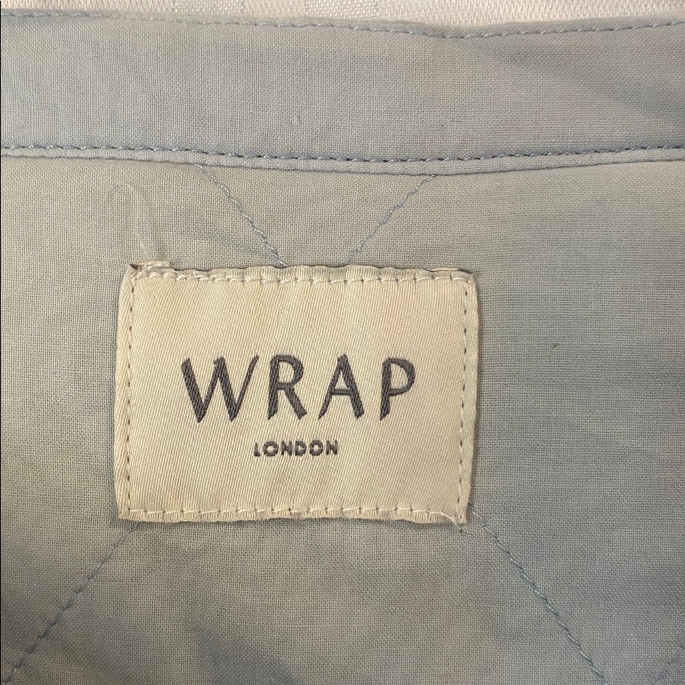 Wrap London Embroidered Plaid Quilted Linen Jacket Size 12 - Picture 3 of 6